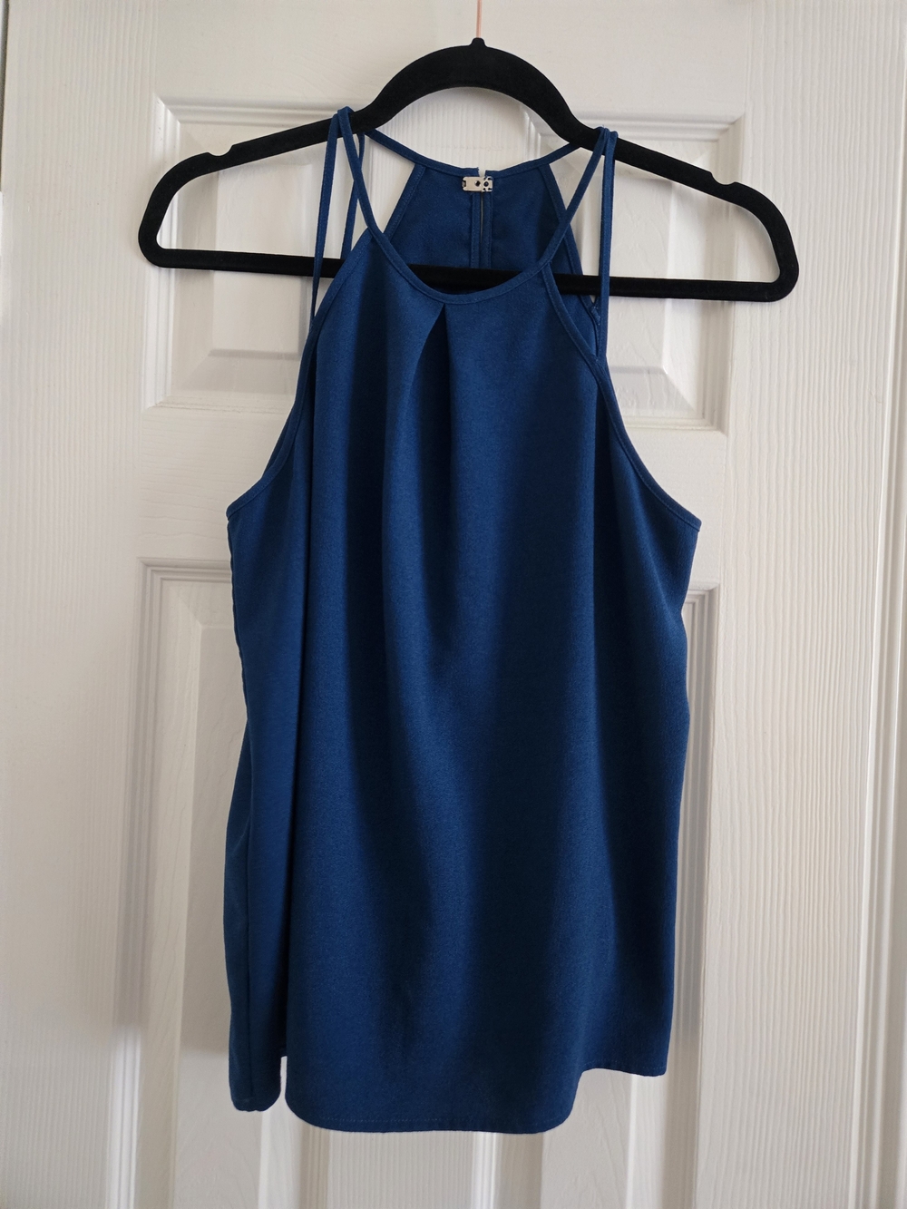 Women’s Blue Halter Neck Tank Top